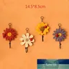 Creative Resin Wall Hooks Crafts Flower Home Decoration Accessories For Living Room Key Holder Bathroom Porte Mural & Rails Factory price expert design Quality