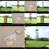 Nieuwheid items Decor Garden Druppel levering 2021 Grace diep resonant Antiek metaal Wooden 6 Tube Windchime Chapel Bells Wind Chimes Home Ornam