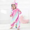 Baby rompers vinter kigurumi lejon kostym för tjejer pojkar toddler djur jumpsuit spädbarn kläder pyjamas barn overaller ropa bebes 211021