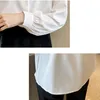 Koreanische Seide Frauen Shirts Satin Blusen Tops Frau Langarm Weißes Hemd Bluse Top Plus Größe frauen