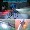 Rechargeable USB XPE rower przednich tylnych świateł LED Lampa jazda na rowerze Wodoodporna Velo Akcesoria Noc Lampki ostrzegawcze 1251 Z2