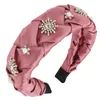 2021 Mode Rhinestone Pearl vlek weven hoofdbanden voor vrouwen meisjes hoofdband haaraccessoires dames vinatge hoofddeksels