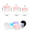 10g 15g 20g Cosmetic Jar Sample Empty Container Bottle Plastic Pot Jars with Screw Cap Lid Bottles Eye Shadow Case