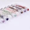 Natural Jadeite Art Roll-on Bottle Perfume Dispensado Vidrio transparente de color 10ml regalos