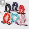 Grue Foulard En Soie Carré Dame Cheveux Cou Foulard Imprimer Designer Châle Wraps Femmes Bandana Sac Foulards Tête Hijab Foulard