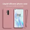 Originais casos de telefone de silicone líquido para um caso mais 8t para um mais nord 8 pro 6t 7t pro com cobrança macia capa