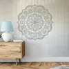 Vägg klistermärken mandala decal design boho chic dekor sovrum yoga present mode bakgrundsbilder z329