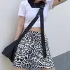 Wysoka talia Leopard Spódnica Dla Kobiet Koreańska Moda Uliczna Odzież Nastoletnie Dziewczyny Harajuku Streetwear Sexy Mini Hippie Spódnice