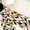 Moderne geometrische waterdichte olie-proof mat antislip bad zachte slaapkamer vloer woonkamer tapijt deurmat keukendeken 211124