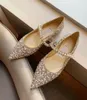 Popular Brand Baily Dress Party Shoes Pearl & Strass Strappy Pumps Suede Leather Women's Bing High Heels Evening Bridal Sexy Pointed Toe Lady Walking EU35-42