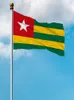 Togo Flags Narodowy Poliester Baner Latający 90 * 150 cm 3 * Flaga 5 stóp na całym świecie na całym świecie można dostosować