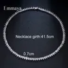 Emmaya Brand Fashion Luxury Inlay AAA Cubic Zircon Charm Geometric Jewelry Necklaces For Woman Elegance Wedding Party Gift 220217