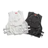 Men's Vests @YYDS Japanese Autumn Fashion Color Blocking Mesh Multi Bag Vest