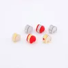 Classic Heart Soft Silicone stainless steel Earring Ear Plug For Women Men DIY Parts Jewelry Accessories