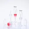 Cup Shape Lip Gloss Container Empty 8ml LipGloss Bottle Makeup Cosmetic LipGlaze Tube Plastic Clear Rose