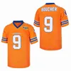 Homens The Waterboy Movie Football Adam Sandler 9 Bobby Boucher Jersey Stitched Mud Dogs Film Laranja Branco Preto Roxo Tamanho S-3XL