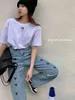 Femmes d'été Tops de style coréen Imprimé d'amour à manches courtes T-shirts T-shirts Femmes Tee shirt Femme (R99543) 210423