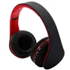 ABD Stok HY-811 Kulaklıklar Katlanabilir FM Stereo MP3 Çalar Kablolu Bluetooth Kulaklık Siyah Red246E