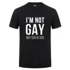 Ik ben geen homo, maar 20 is 20 grappige t-shirt voor man biseksuele lesbische lgbt trots verjaardagen partij geschenken katoenen t-shirt 210420