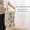 Grote capaciteit ronde opvouwbare wasmand huishouden tas cartoon bedrukte katoenen linnen opslag 10 stijlen tassen