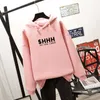 2019 Fashion Sweetshirt for Girls Trendy Casual Pullover NO ONE CARES Letter Print Hoodies Women Long Sleeve Top Sudadera Mujer X0721