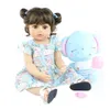 55 cm realistica bambola rinata per bambina per ragazza corpo pieno in morbido silicone neonato Bebe Boneca regalo di compleanno per bambini popolare giocattolo da bagno Q0910