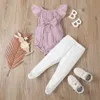 Arrivée été et printemps 2 pièces coton sans manches bébé fille doux bébé ensembles vêtements 210528