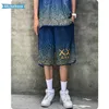 Short de jogging Gradients burst lines ample et confortable High streetwear Hip hop vêtements pour femmes/hommes Harajuku michalkova X0628