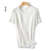 Propcm Mulheres Luxo T Camisas De Roupas T-shirt T-shirt T-shirt Cor sólida moda roupas tops mulheres soltas verão manga curta