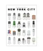 Wondlous Water Towers Newyork City NYC Plakat Plakat Print Home Decor Oprawione lub Unframed Fotopaper Materiał