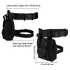 Taktisk Drop Leg Bag Mens Waist Pack med Quick Release Belt Militär EDC Waist Pack för utomhus jakt tillbehör q0705