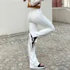 المرأة الجينز الأبيض جينز للبنات أزياء كامل طول عالية الخصر خمر بنطلون frmale المرأة الدنيم السراويل الشارع الشارع الشهير 211129