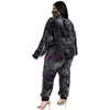 Zima Plus Rozmiar S-5XL Odzież dla kobiet Dwuczęściowe Zestaw Cekiny Urodziny Outfit Joggers Dres Hurtownie Drop 211116