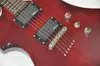 Factory Custom Wine Red Wesored Electric Guitar z Rosewood Fretboard, 24 progami, można dostosować jako żądanie