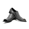 Men Loafers Driving Shoes Designer Big Size 38-46 Handmade Flats Italian Shoes Silver Metal Toes Mens