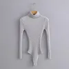 Camisolas femininas 2021 Inverno Sexy Thread Senhoras Turtleneck Cor Sólida Manga Longa Mulheres Knitwear Moda Magro Bodysuit