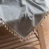 装飾テーブルクロスリネンレースの布長方形の布のダイニングカバーオブラスタフルフルマントメサナッペU1755 210626