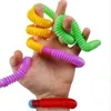 Mini Push Tube Fidget Tube Twist Tubes Sensory Toy Finger Fun Game Stress Angst Relief Squeeze Pipes Stretch Telescopic Bellows FY2700
