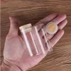 24 pieces 30ml 30*70mm Test Tubes with Bamboo Caps Glass Jars Vials Wishing Bolttes Wish Bottle for Wedding Crafts Giftgoods