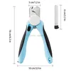 Dog Beauty Ferramentas Cat Pet Droil Clippers e aparadores com segurança de segurança para evitar sobre o corte de unhas livres Arquivo Razor Sharp Blade Profissional Ferramenta de Grooming para animais de estimação D01