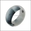 Band Rings Jewelry Wholesale Sile Wedding Women Men Hypoallergenic O-Ring Comfortable Lightweigh Ring For Couple Fashion Design In Drop Deli