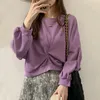 Mode Rosa Runde Kragen Sweatshirt Frauen Herbst Adrette Langarm Mit Kapuze Jacke Koreanische Pop Casual Tops 11750 210521