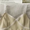 Summer Lace cami top women autumn lace stitching short camisole 's slim Vintage vest trend Camis tops 210420