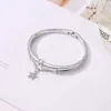 Kuziduocai 2020 Nieuwe Mode-sieraden Rhinestones Keten Sterren Armbanden Armbanden voor Dames B-67 Q0719