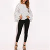 Frauen Polka Dot Blusas Shirts Frühling Mode O Hals Langarm Bluse Femininas Casual Tops Plus Größe 4XL 5XL Hemd 210410