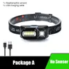 Portable LED Head lamp XPE+COB Headlight IR Induction 18650 Light USB Rechargeable Waterproof Camping Torch Powerful HeadLamps