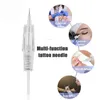 50 pcs 8mm Screw Cartridge Needle microblading needles for Charme Princesse permanent Makeup Tattoo Charmant Machine Pen 211229