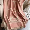 Scarves Cashmere Scarf Hijab Women Print Double-sided Thick Warm Winter Blanket Brand Female Luxury Shawl Wrap Bufanda 20211