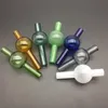 유니버설 다채로운 유리 거품 carb cap 라운드 공 OD 20mm 돔 유리 물 파이프 4mm 석영 열 vanger 손톱