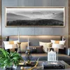 Dipinti paesaggistici minimalisti Stile nordico Bellissimi poster e stampe naturali Immagini su tela Arte bianca nera Cuadros Decor